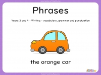 Phrases - Years 3 and 4